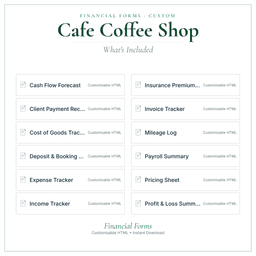 Financial Forms Bundle — Custom — What's included