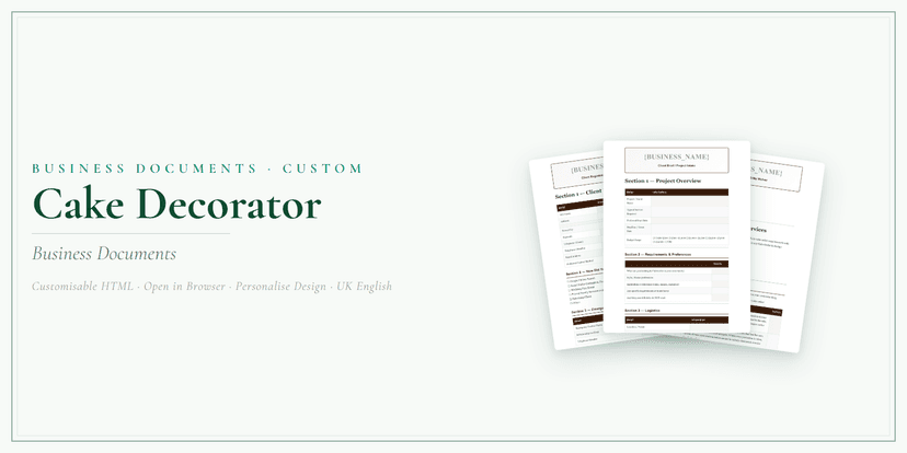 Business Documents — Custom