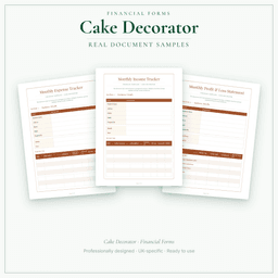 Financial Forms Bundle — Premium — Sample document pages