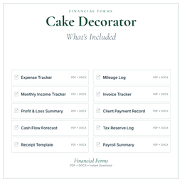 Financial Forms Bundle — Premium — What's included