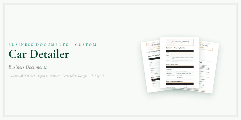 Business Documents — Custom
