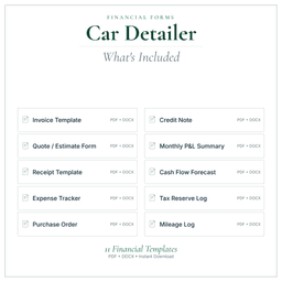 Financial Forms Bundle — Premium — What's included