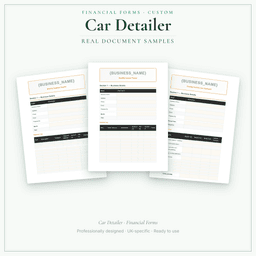 Financial Forms Bundle — Custom — Sample document pages