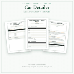 Financial Forms Bundle — Standard — Sample document pages