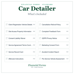 Financial Forms Bundle — Standard — What's included
