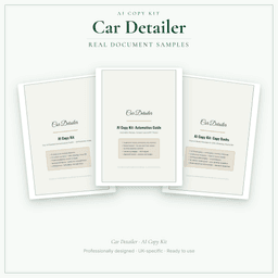 AI Copy Kit — Sample document pages