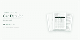 Car Detailer — Startup Guide, PDF guide product overview