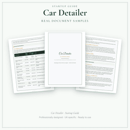 Car Detailer — Startup Guide, PDF guide sample pages