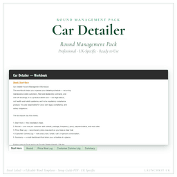 Car Detailer — Round Management Pack, PDF product preview