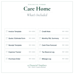 Financial Forms Bundle — Premium — What's included