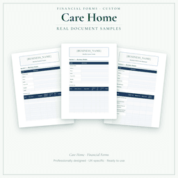 Financial Forms Bundle — Custom — Sample document pages