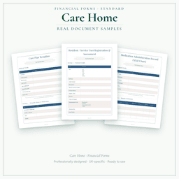 Financial Forms Bundle — Standard — Sample document pages