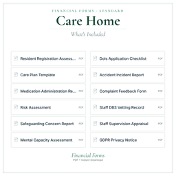 Financial Forms Bundle — Standard — What's included