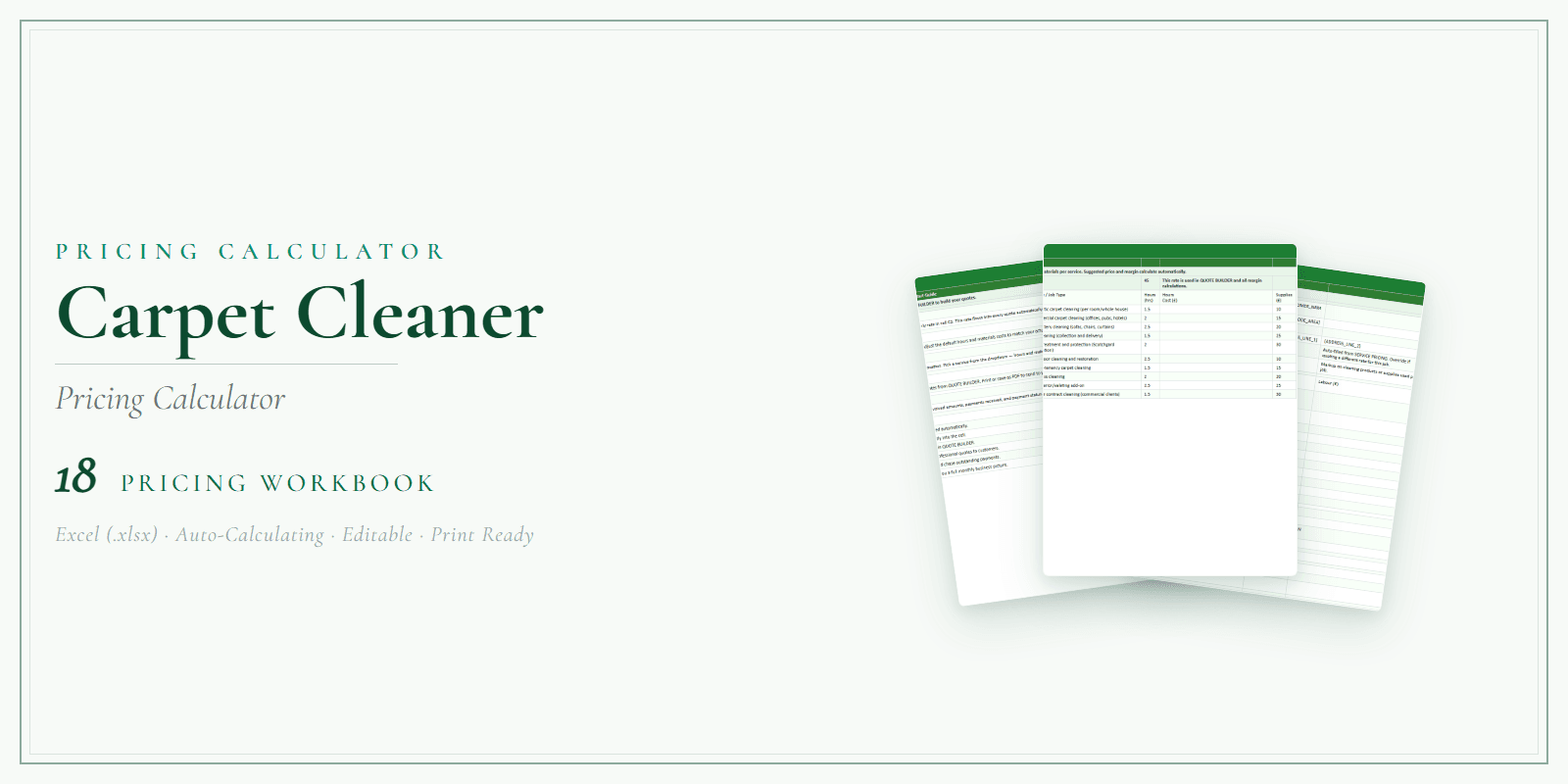 Pricing Calculator — Premium — Product overview