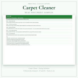 Pricing Calculator — Premium — Sample document pages