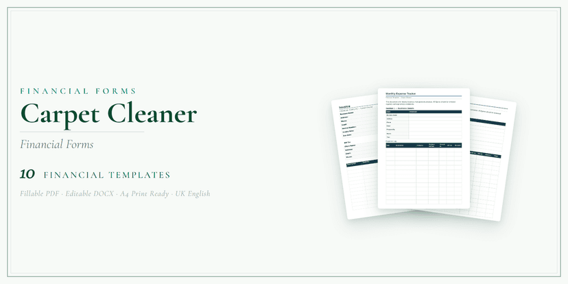 Financial Forms Bundle — Standard