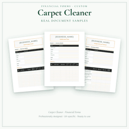 Financial Forms Bundle — Custom — Sample document pages