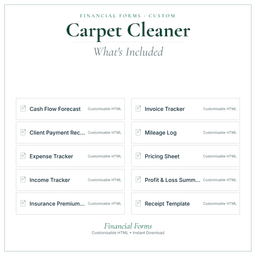 Financial Forms Bundle — Custom — What's included