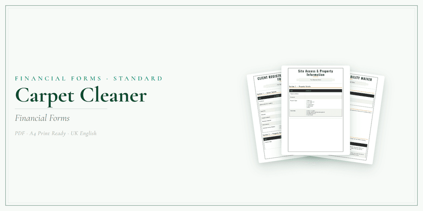 Financial Forms Bundle — Standard