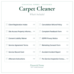 Financial Forms Bundle — Standard — What's included