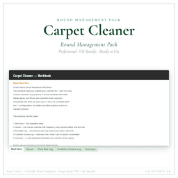 Carpet Cleaner — Round Management Pack, PDF product preview