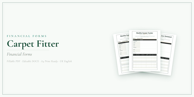 Financial Forms Bundle — Standard