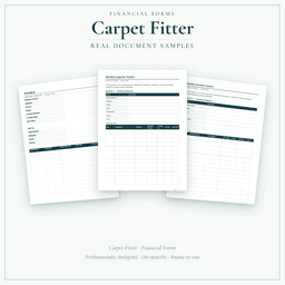 Financial Forms Bundle — Premium — Sample document pages