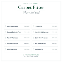 Financial Forms Bundle — Premium — What's included