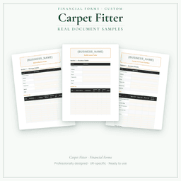 Financial Forms Bundle — Custom — Sample document pages