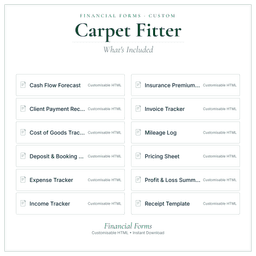 Financial Forms Bundle — Custom — What's included