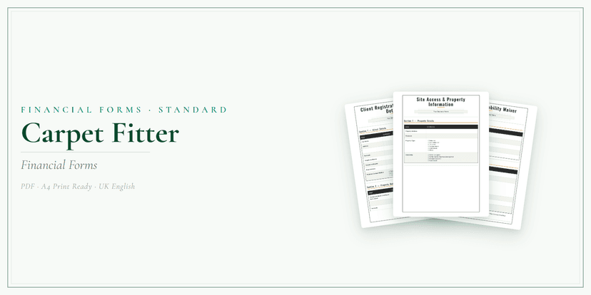 Financial Forms Bundle — Standard