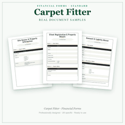 Financial Forms Bundle — Standard — Sample document pages