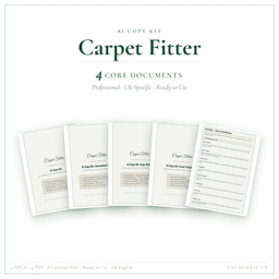 Carpet Fitter — AI Copy Kit, PDF and editable DOCX product preview