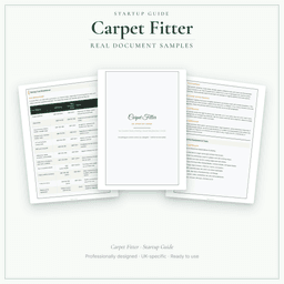 Carpet Fitter — Startup Guide, PDF guide sample pages