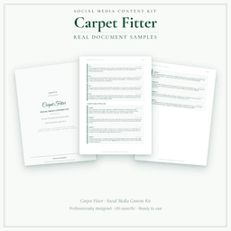 Social Media Content Kit — Sample document pages