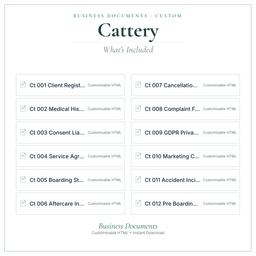 Business Documents — Custom — What's included