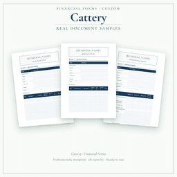 Financial Forms Bundle — Custom — Sample document pages