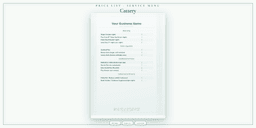 Cattery — Price List & Service Menu, PDF product overview