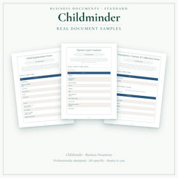Business Documents — Standard — Sample document pages