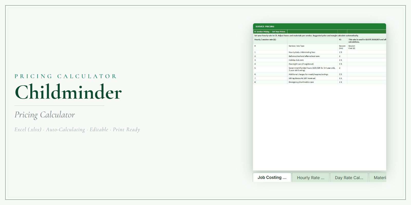 Pricing Calculator — Premium