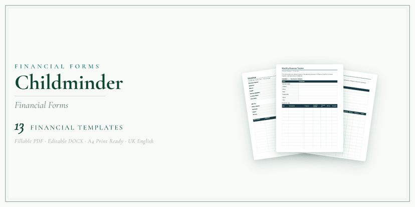 Financial Forms Bundle — Standard