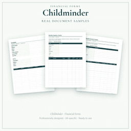 Financial Forms Bundle — Standard — Sample document pages