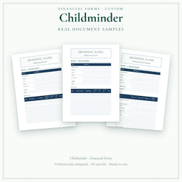 Financial Forms Bundle — Custom — Sample document pages