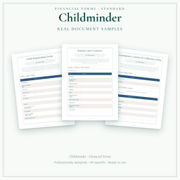 Financial Forms Bundle — Standard — Sample document pages