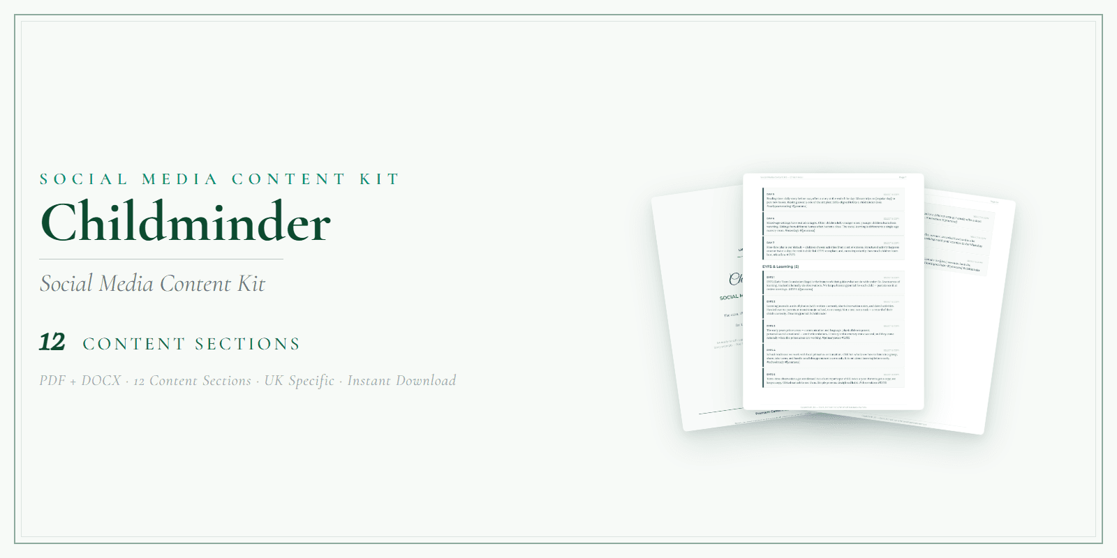 Social Media Content Kit — Product overview