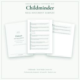 Social Media Content Kit — Sample document pages