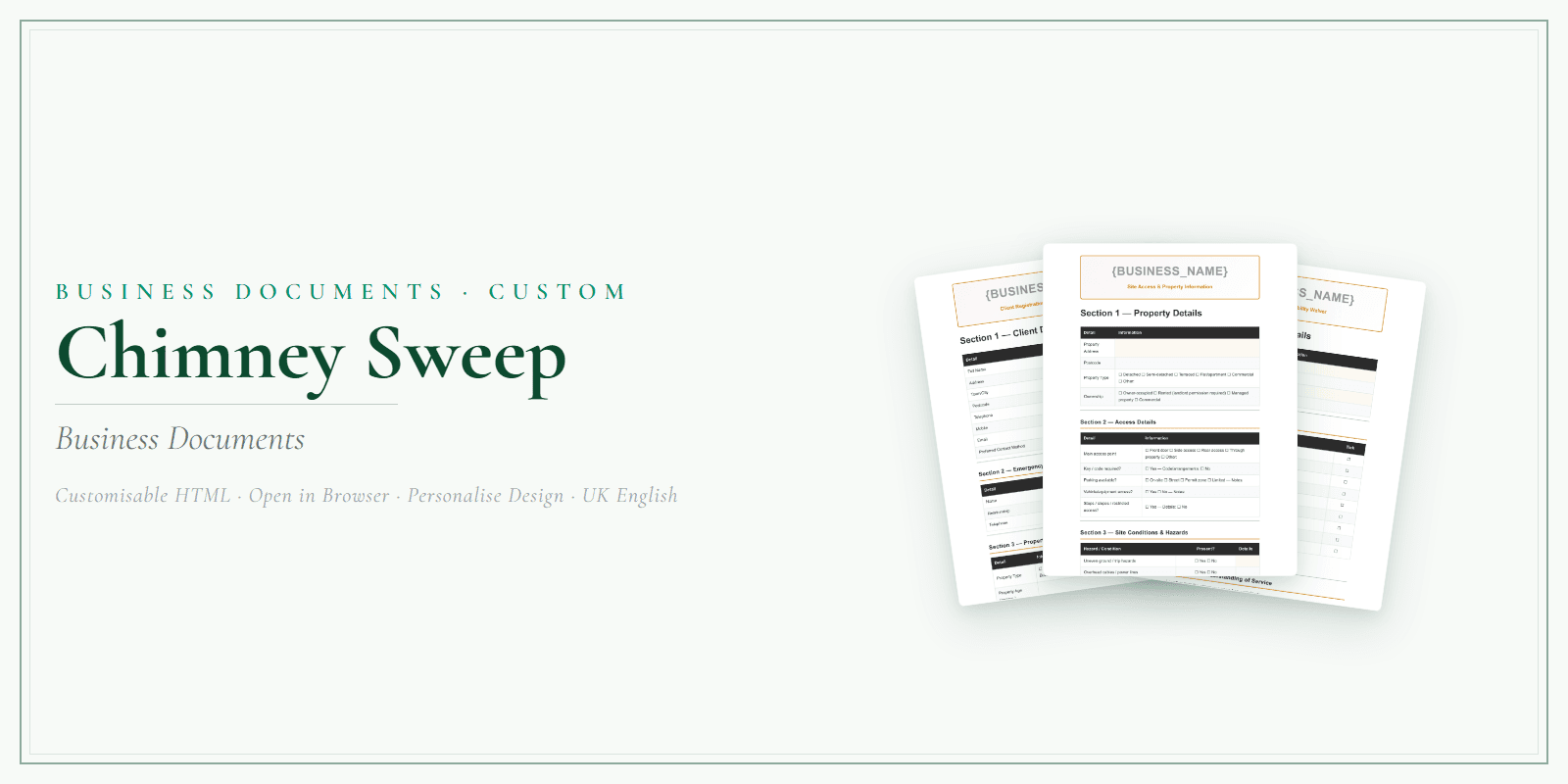 Business Documents — Custom — Product overview