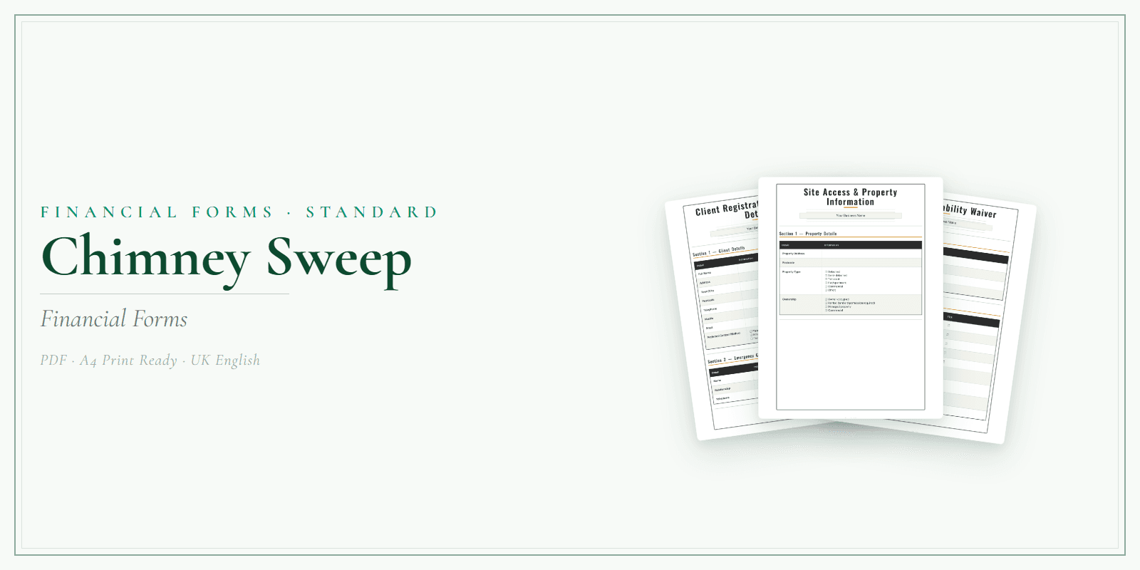 Financial Forms Bundle — Standard — Product overview