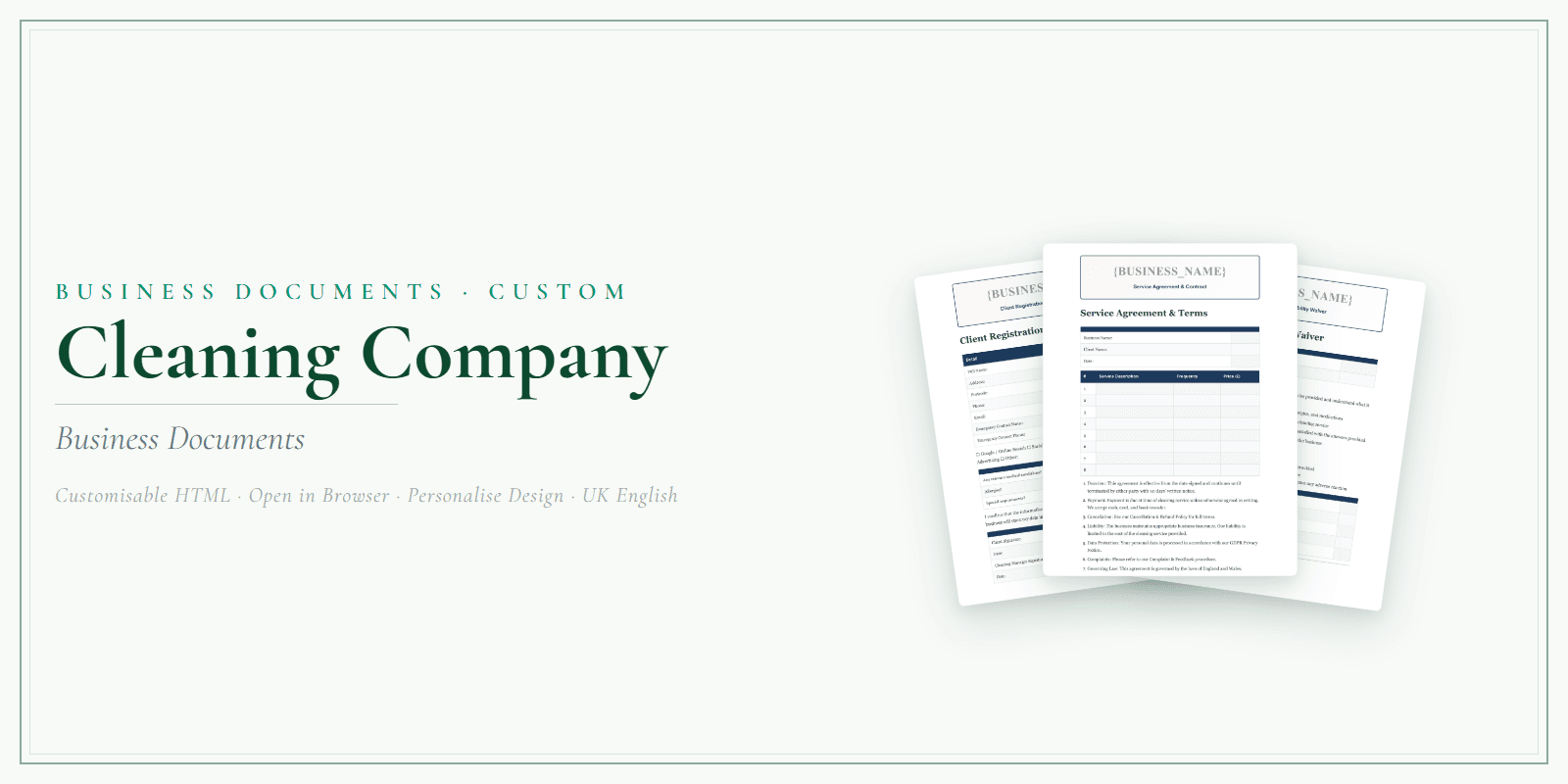 Business Documents — Custom — Product overview
