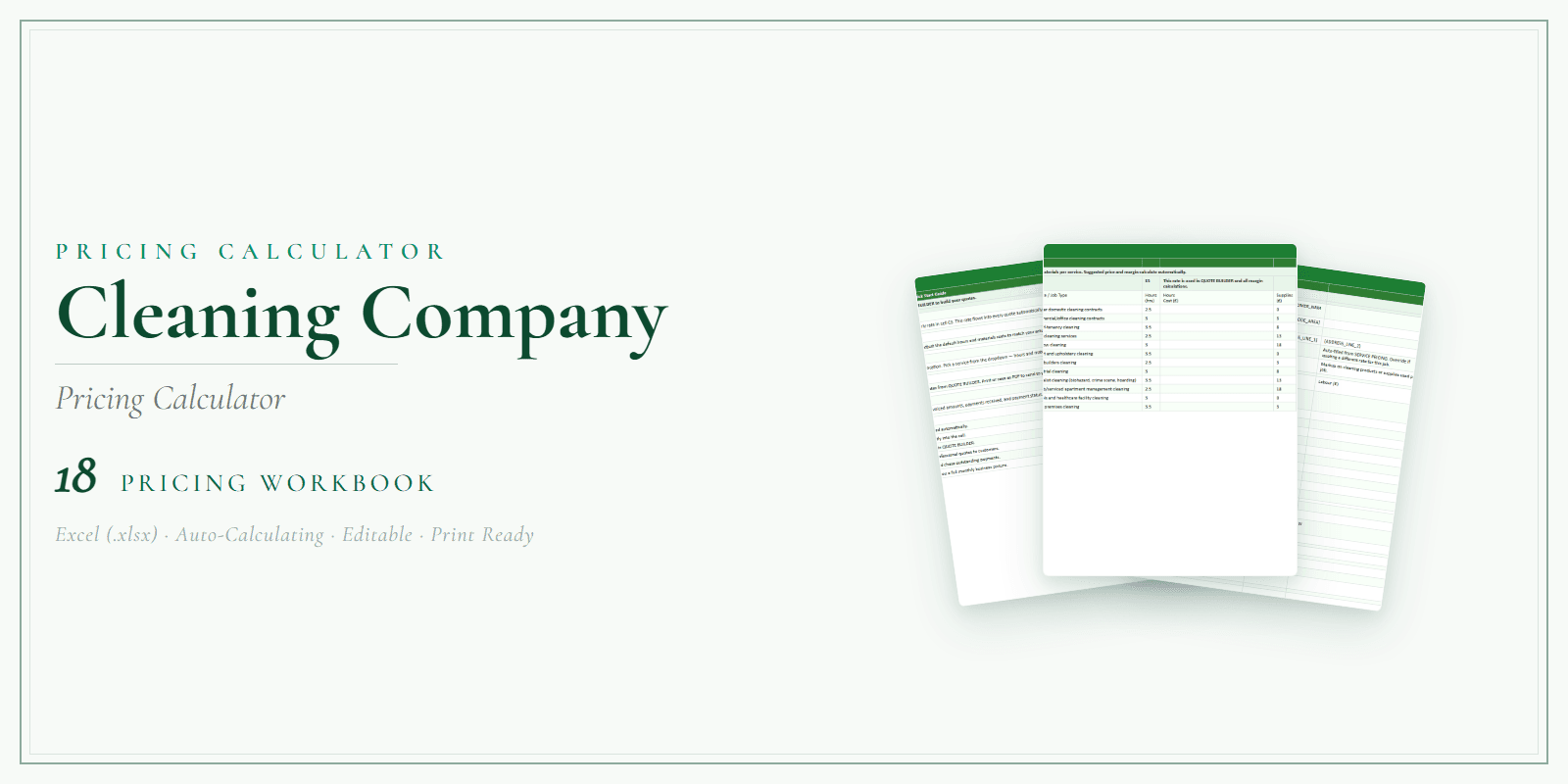 Pricing Calculator — Premium — Product overview